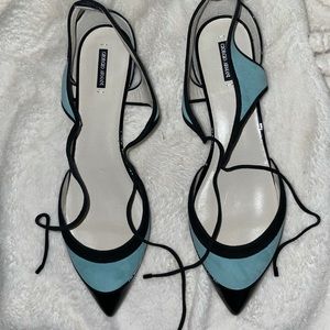 Giorgio Armani Leather & Suede Ballet Flats